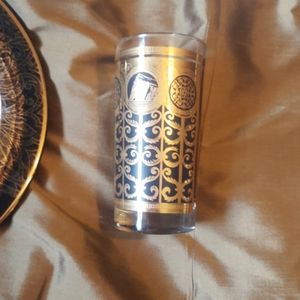 Vintage gold metallic inlay glasses 6